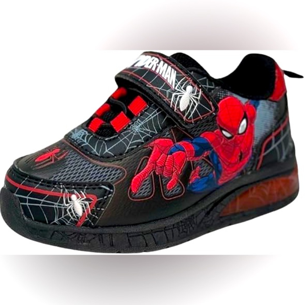 Marvel spiderman toddler boys sneakers size 7